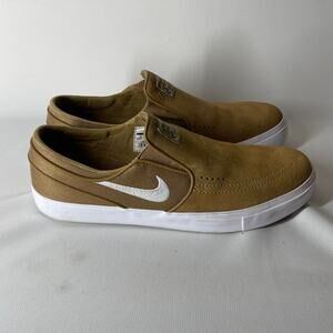 Nike SB Zoom Stefan Janoski Slip-On Shoes Golden-Tan Men's Size 11